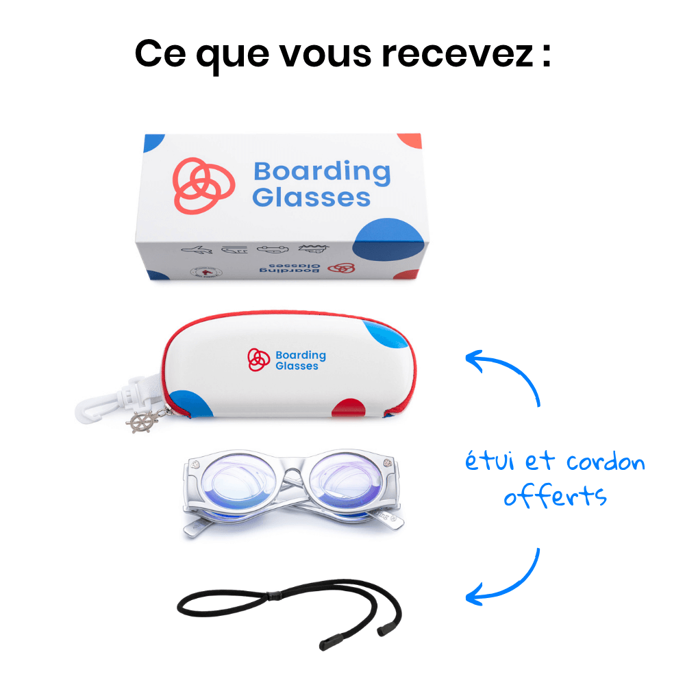 Boarding Glasses - Lunettes mal des transports Argent