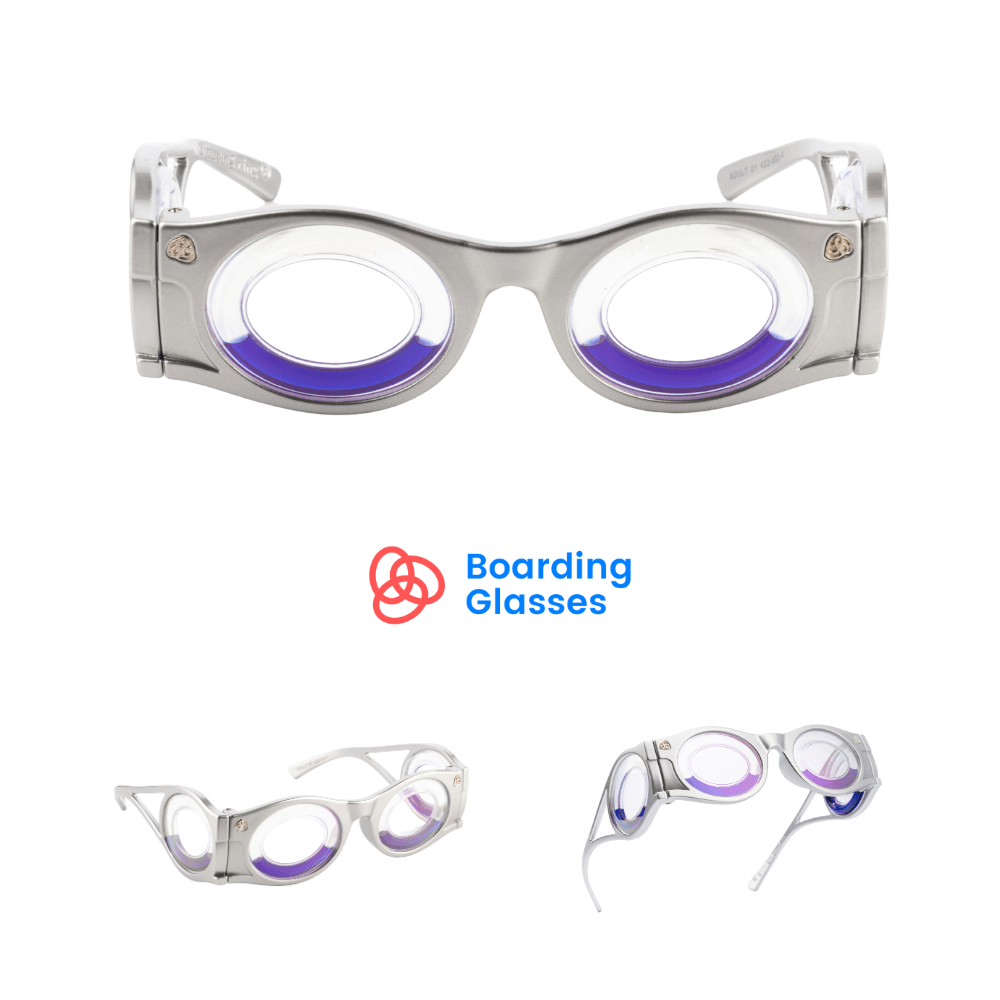 Boarding Glasses - Lunettes mal des transports Argent