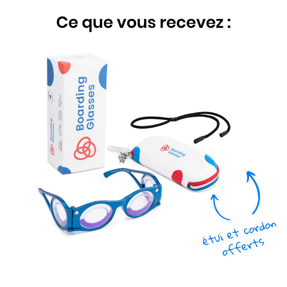 Boarding Glasses - Lunettes mal des transports Bleu