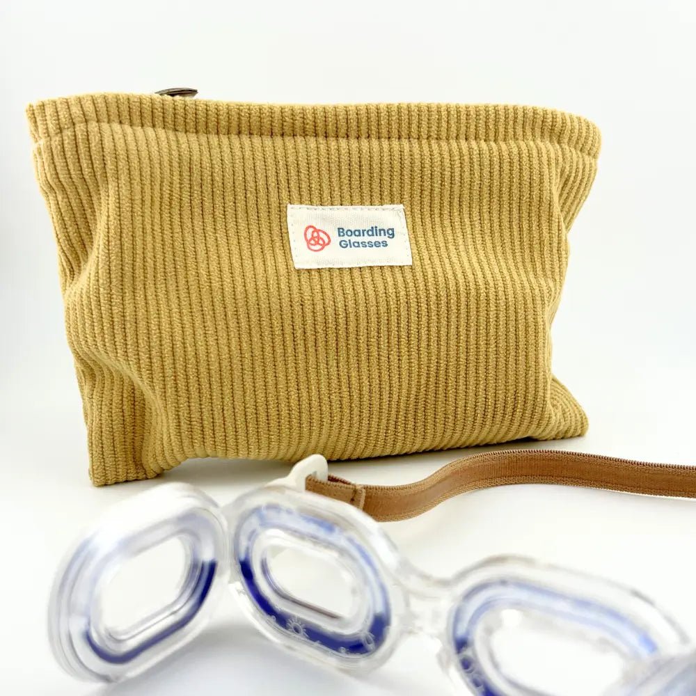 Étui souple pour lunettes Ringo marron-beige