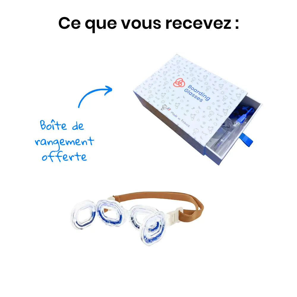 Ringo - Lunettes mal des transports enfants Marron-Beige