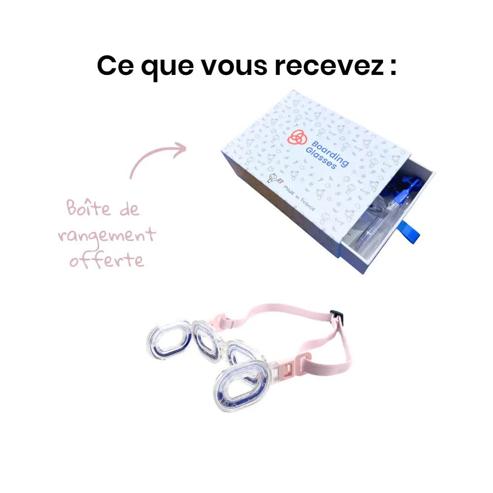 Ringo - Lunettes mal des transports enfants rose